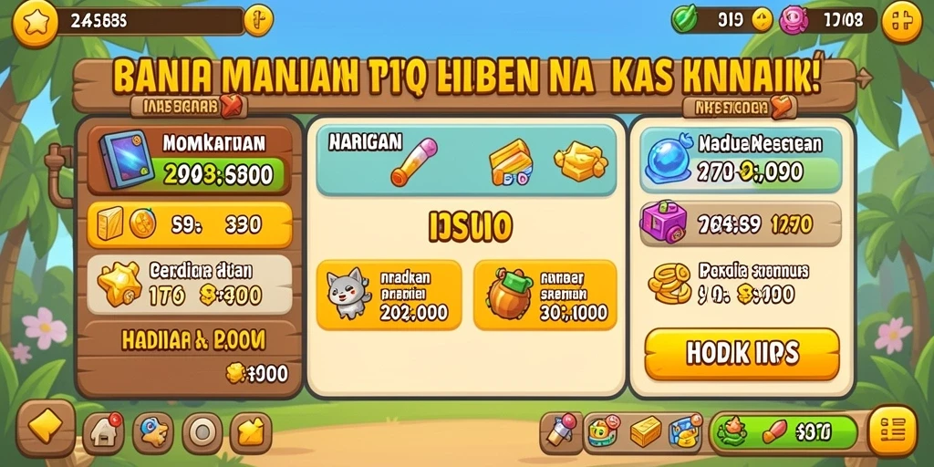 Tampilan grafis yang menawan dan penuh warna.